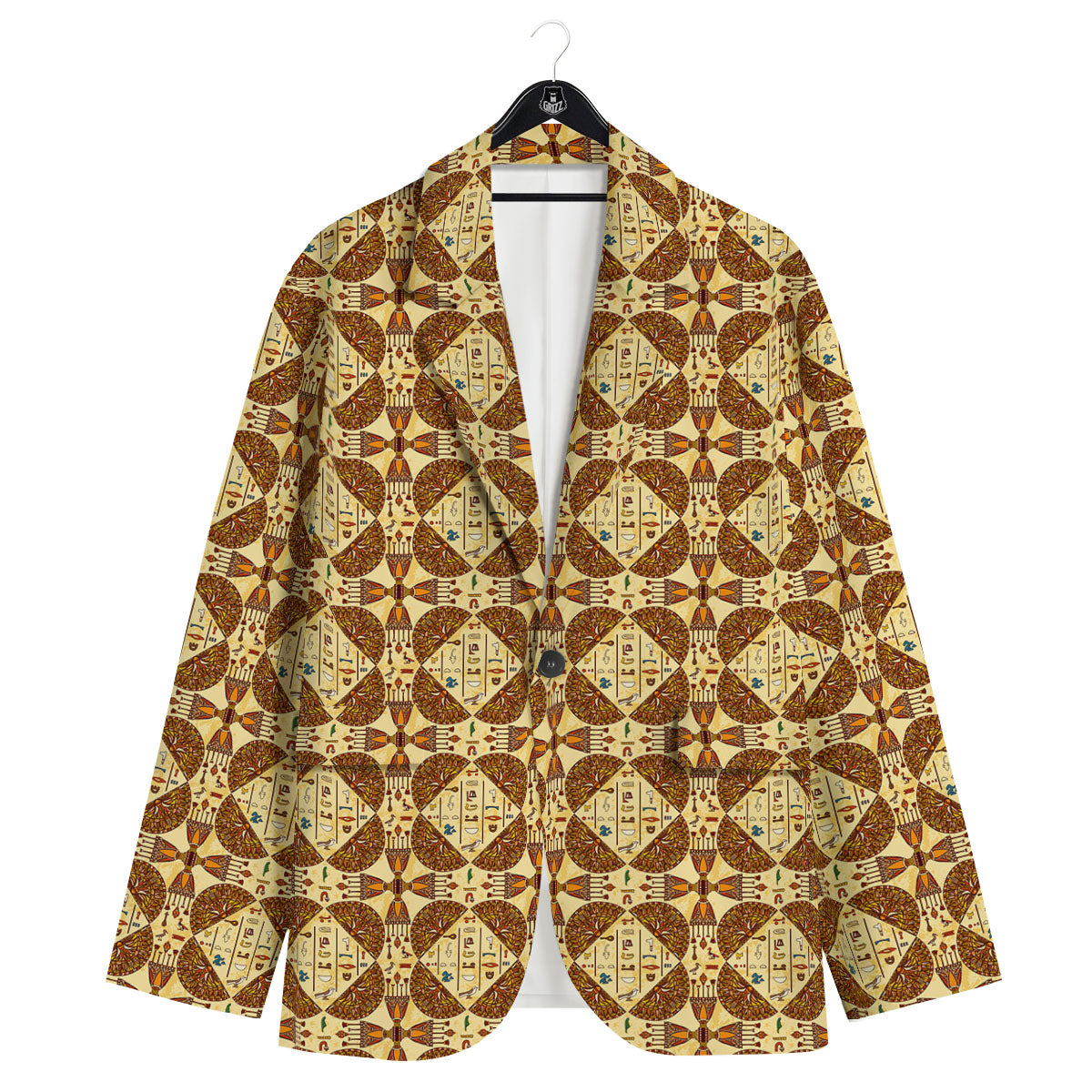 Hieroglyphs Egyptian Print Pattern Men's Sport Coat-grizzshop