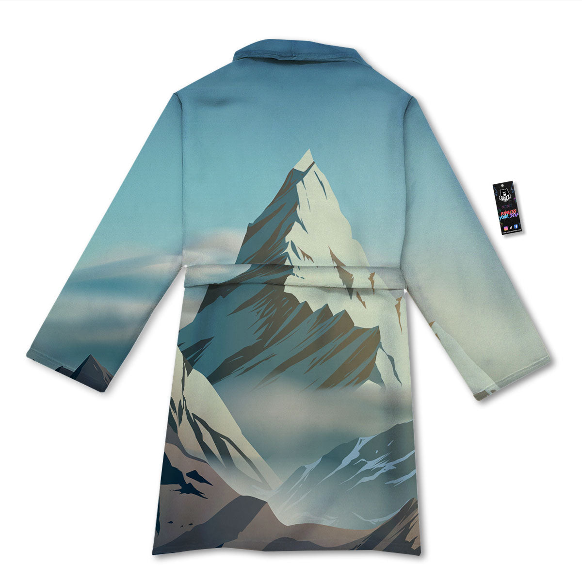 High Mountain Print Bathrobe-grizzshop
