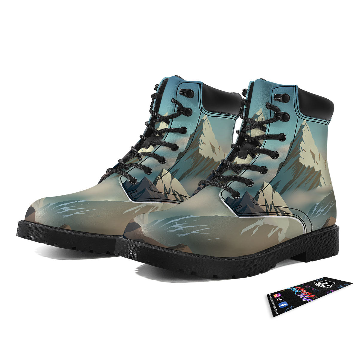 High Mountain Print Boots-grizzshop