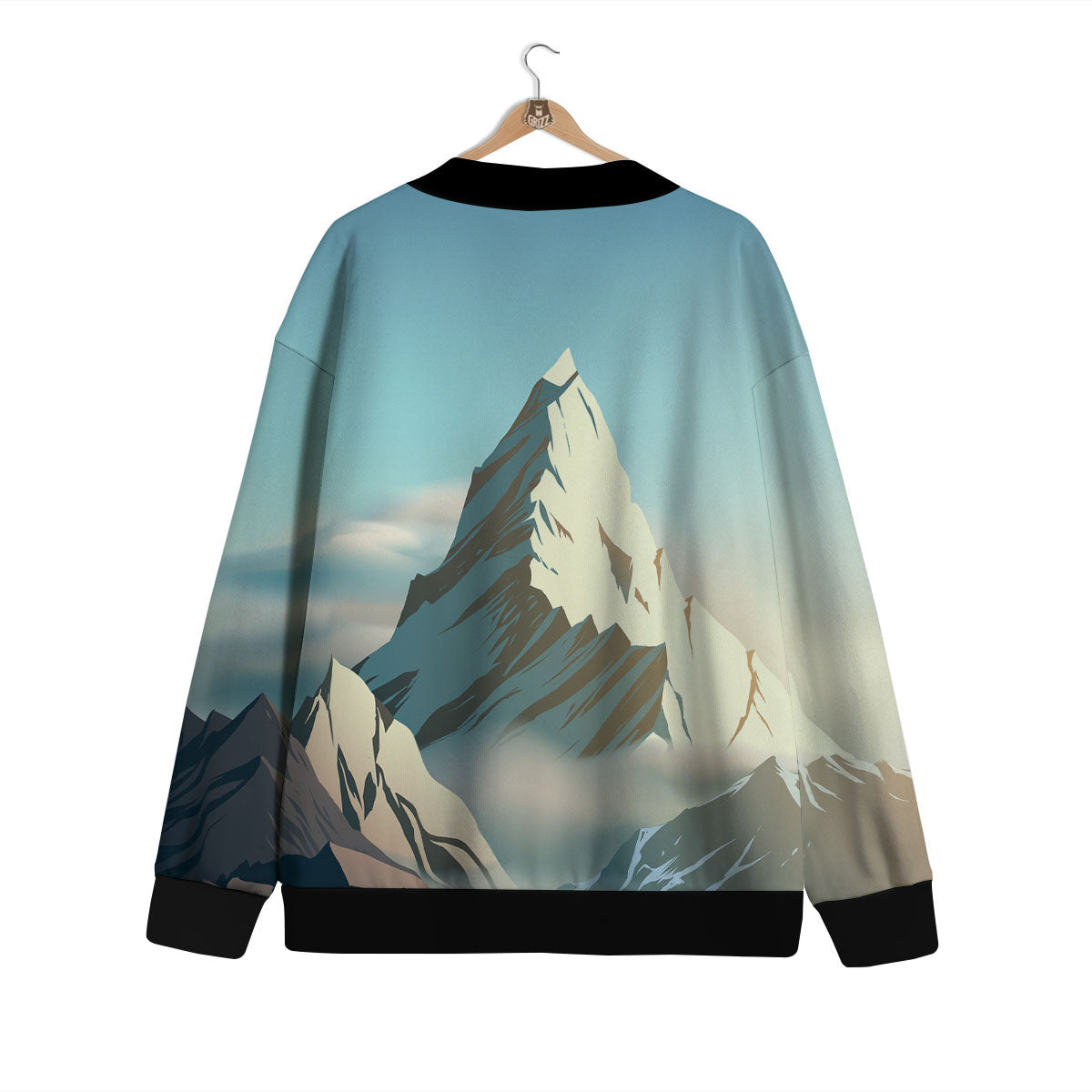 High Mountain Print Cardigan-grizzshop