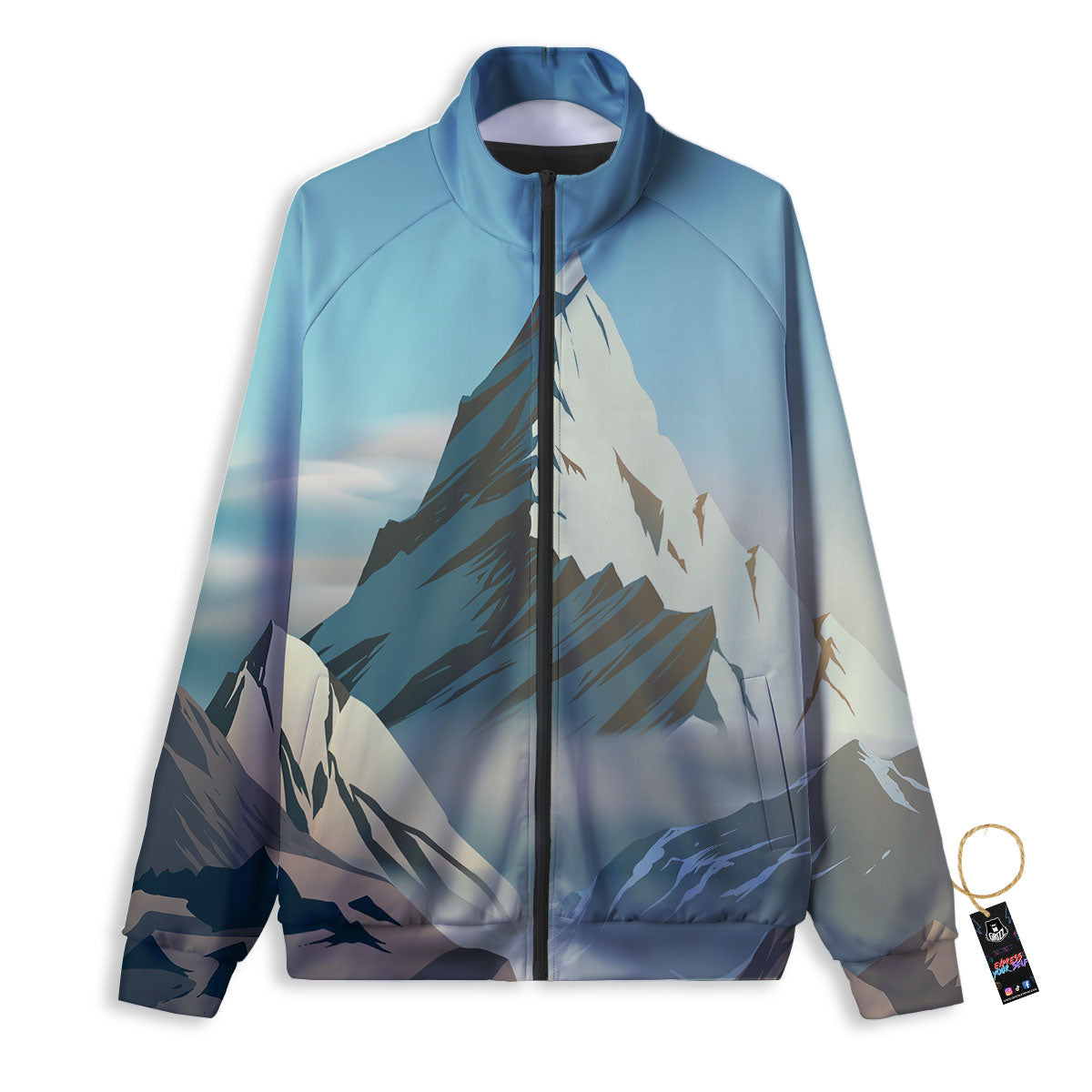 High Mountain Print Track Jacket-grizzshop