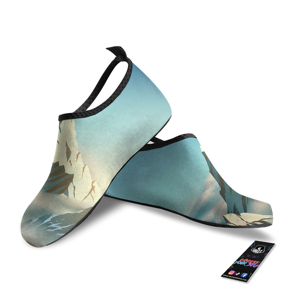 High Mountain Print Water Shoes-grizzshop