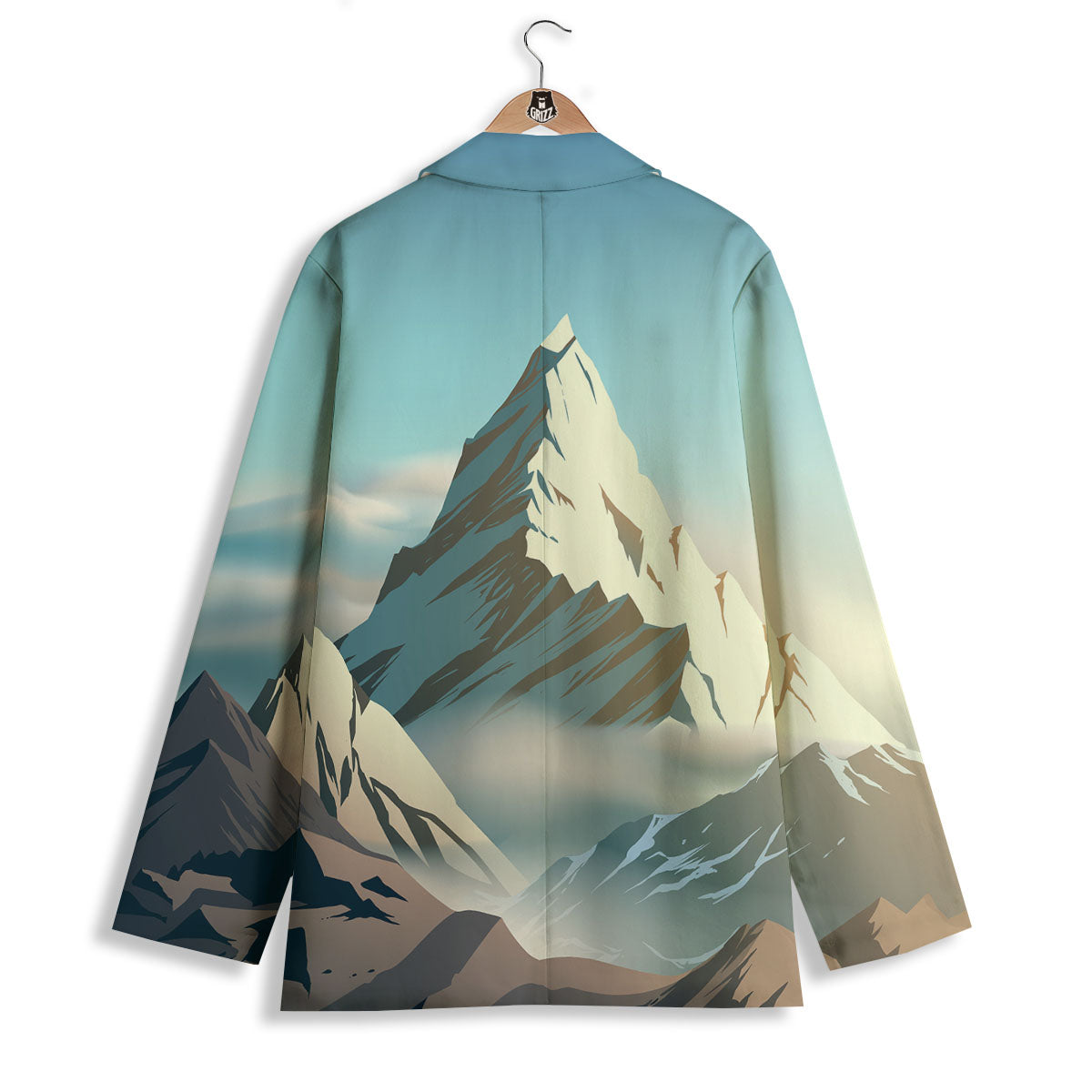 High Mountain Print Women's Blazer-grizzshop