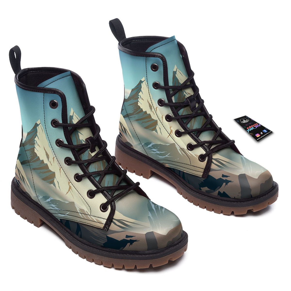 High Mountain Print Work Boots-grizzshop