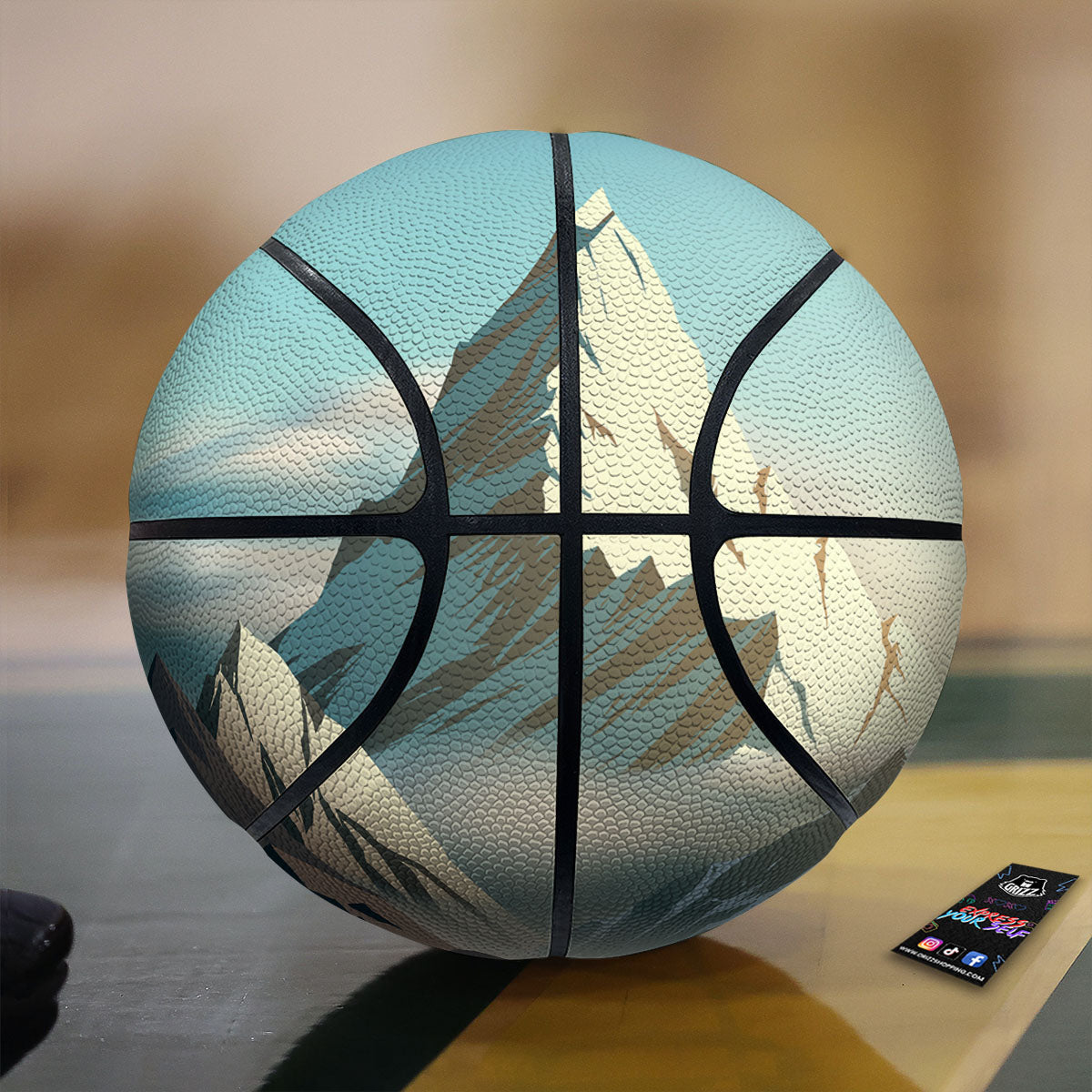 High Mountain Print Basketball