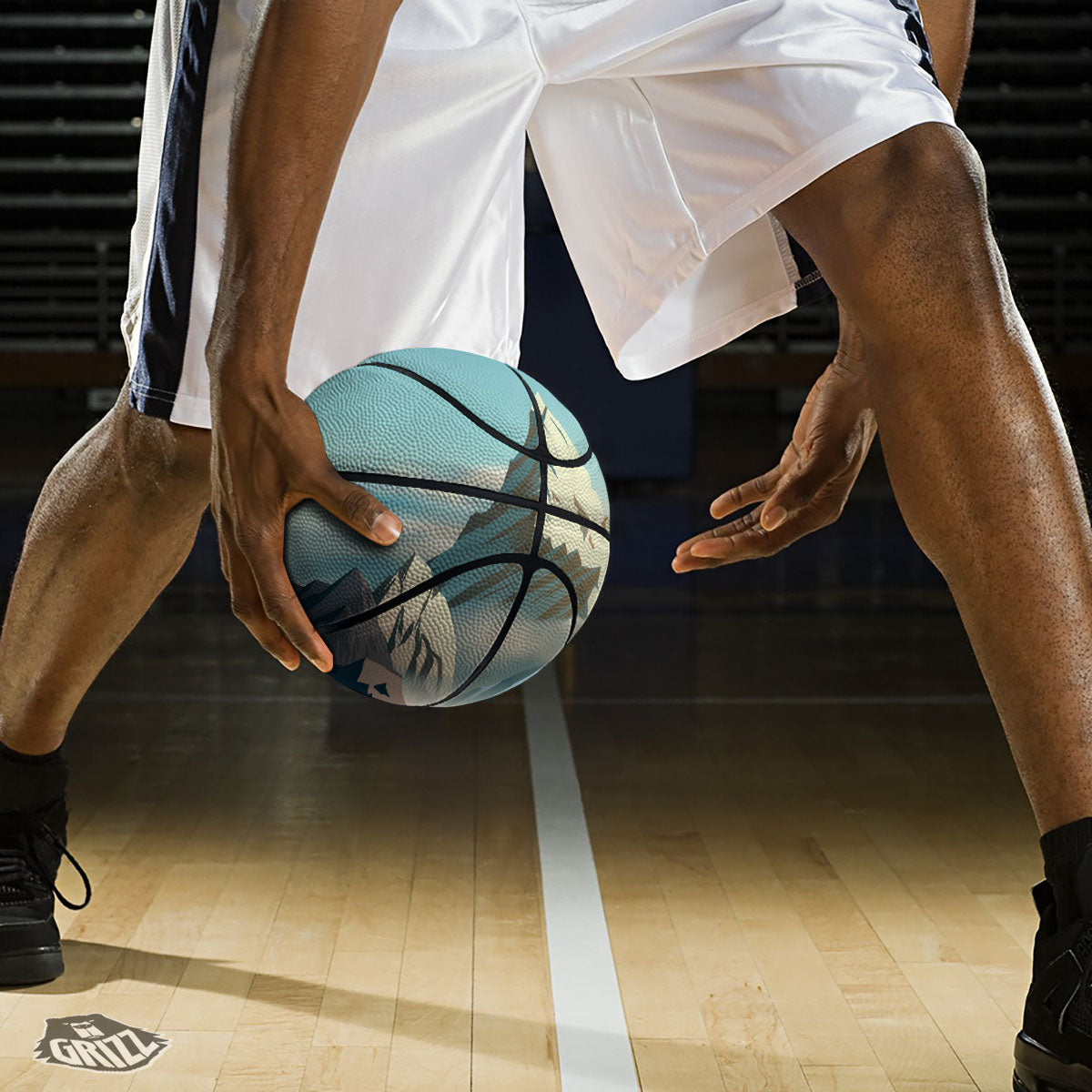 High Mountain Print Basketball