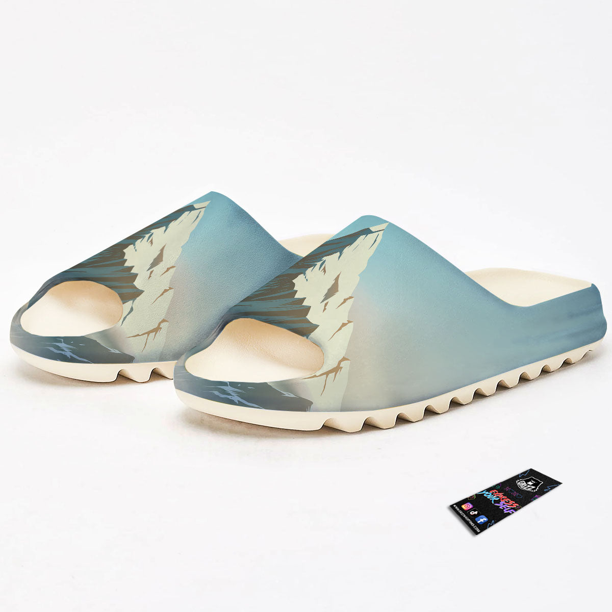 High Mountain Print Sandals-grizzshop