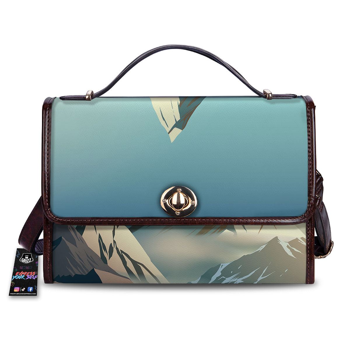 High Mountain Print Women's Satchel Bag