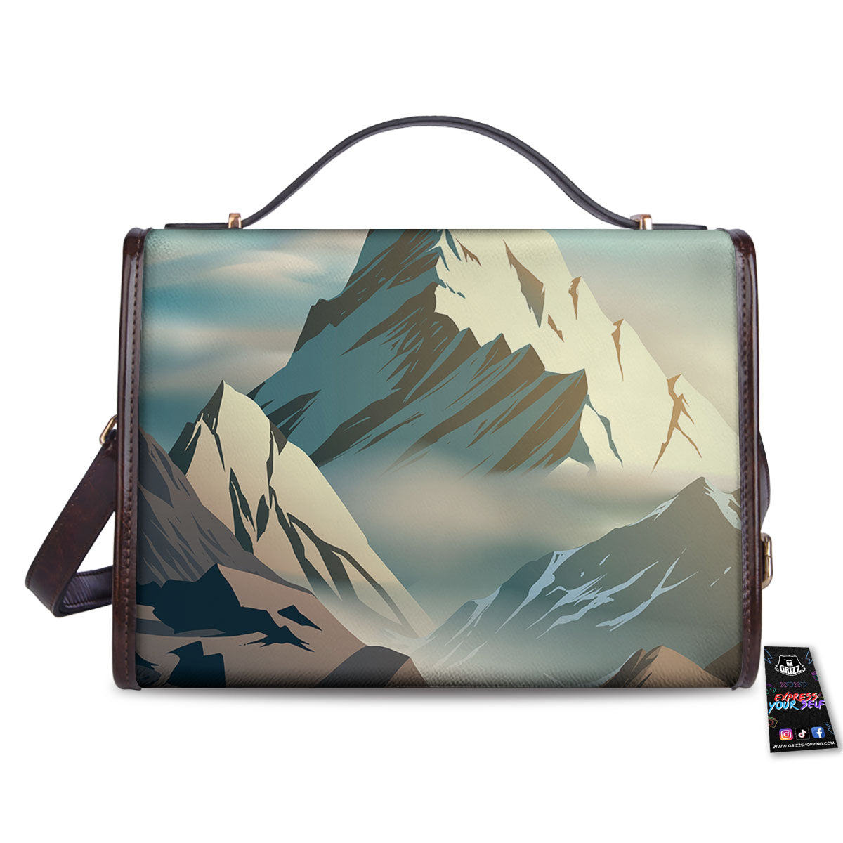 High Mountain Print Women's Satchel Bag
