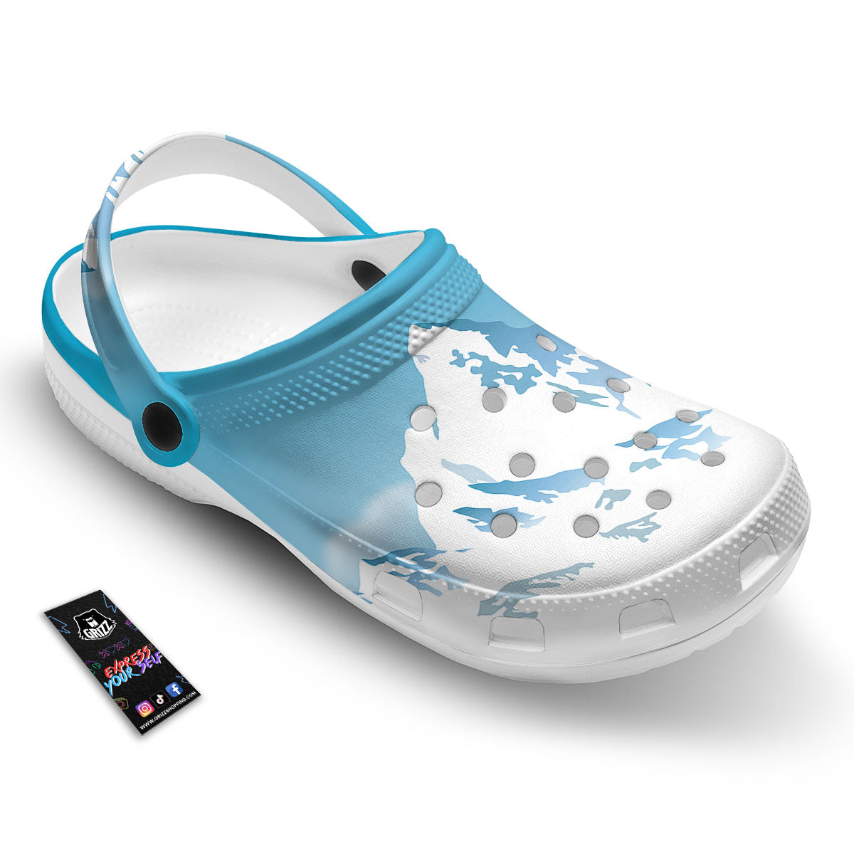 Himalaya Mountain Print Clog-grizzshop