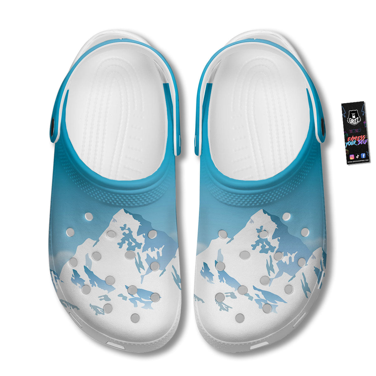 Himalaya Mountain Print Clog-grizzshop