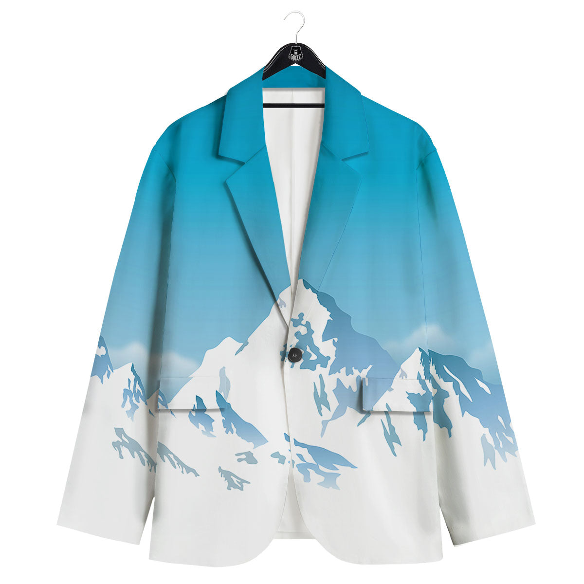 Himalaya Mountain Print Men's Sport Coat-grizzshop