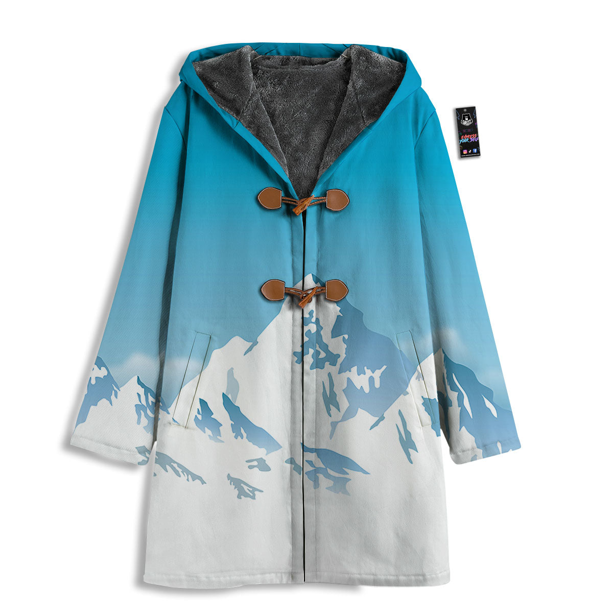Himalaya Mountain Print Men's Windbreaker Jacket-grizzshop