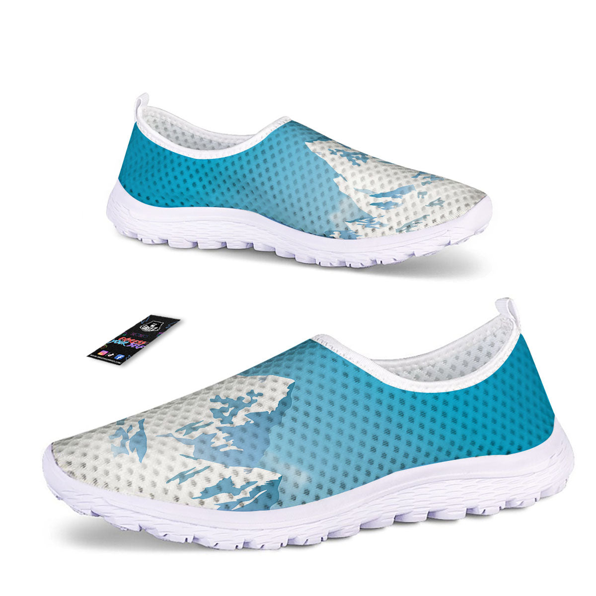 Himalaya Mountain Print Nurse Shoes-grizzshop