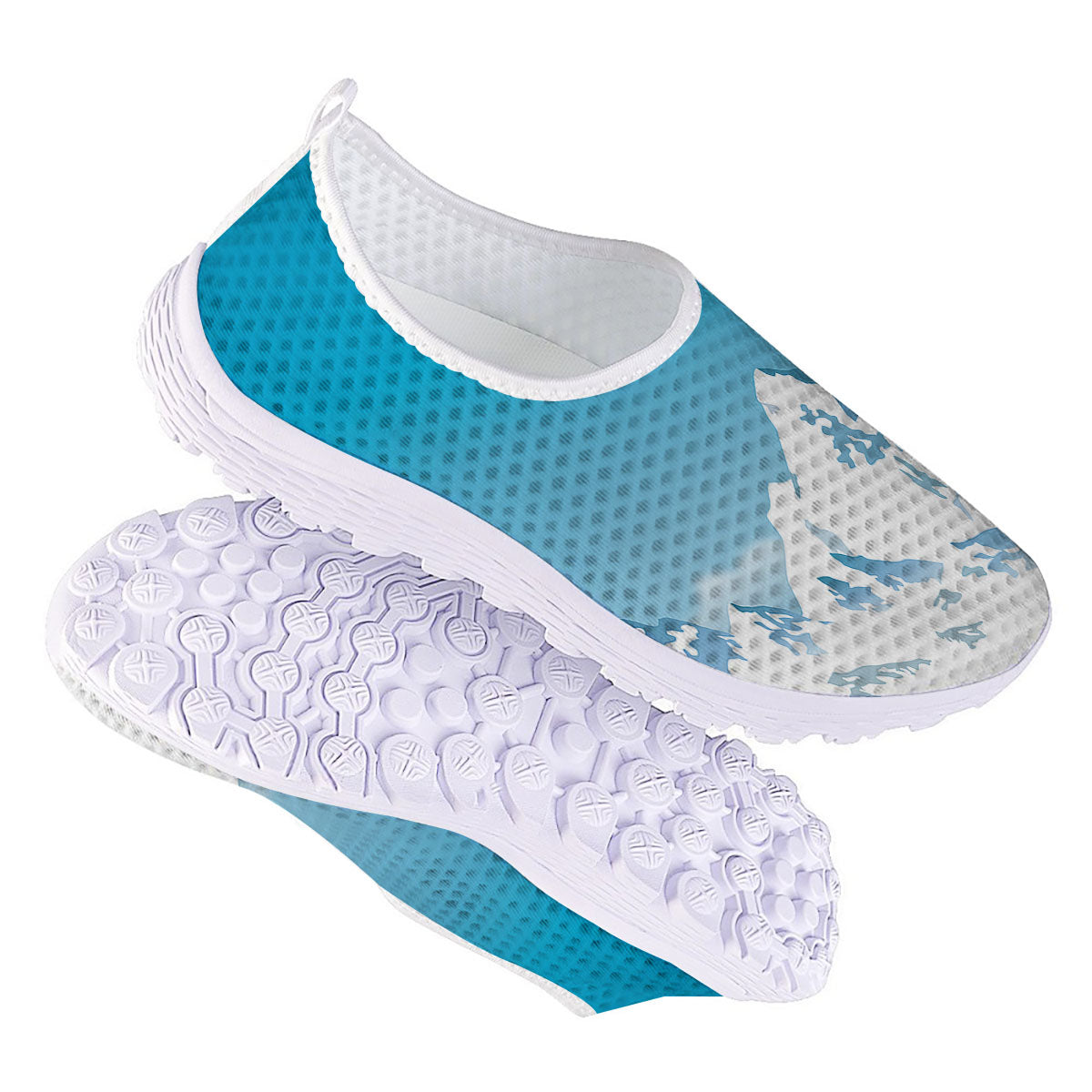Himalaya Mountain Print Nurse Shoes-grizzshop