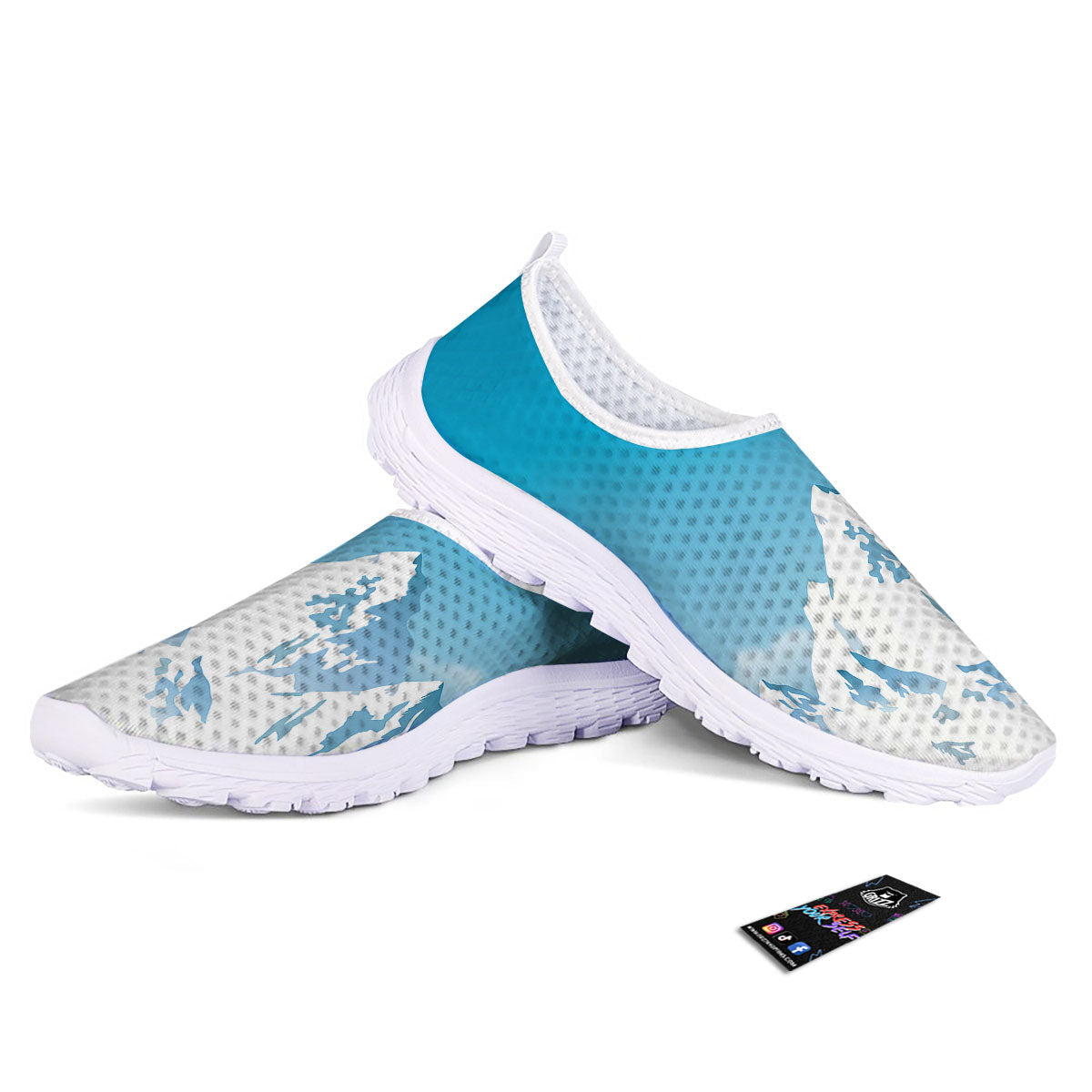 Himalaya Mountain Print Nurse Shoes-grizzshop