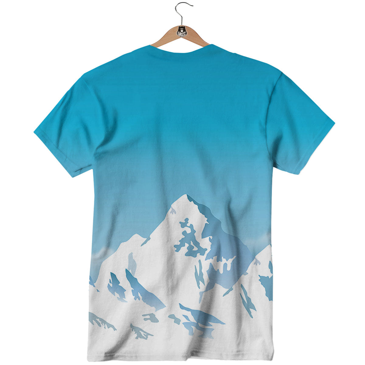 Himalaya Mountain Print T-Shirt-grizzshop