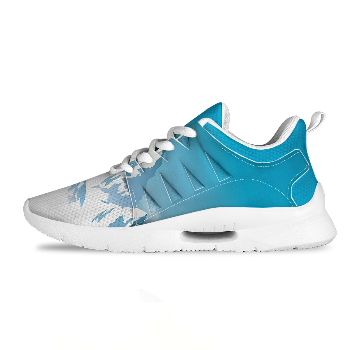 Himalaya Mountain Print Tennis Shoes-grizzshop