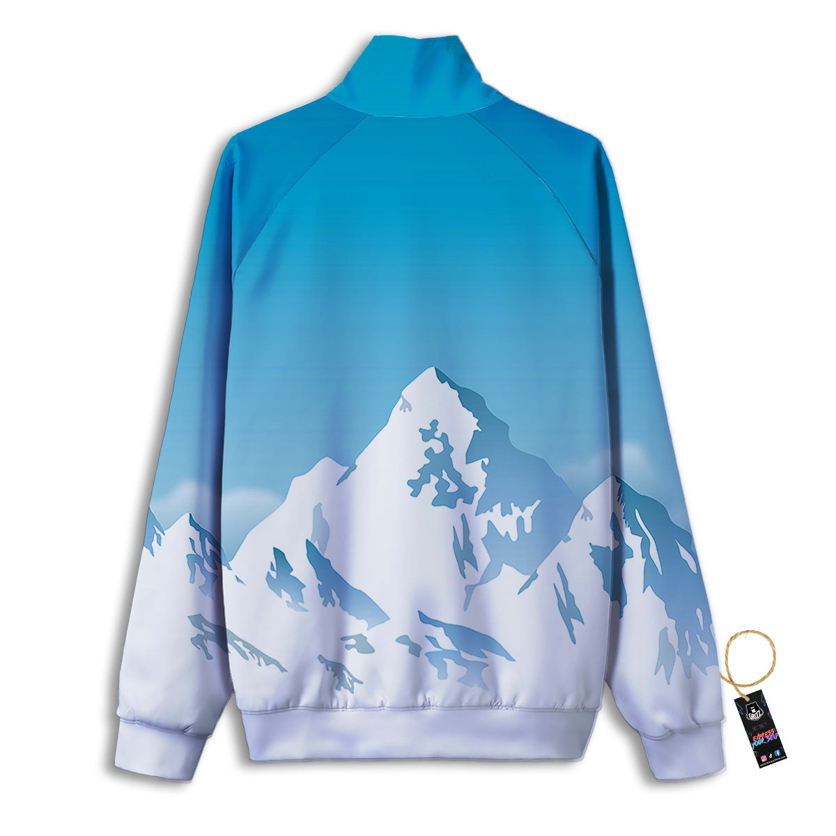 Himalaya Mountain Print Track Jacket-grizzshop