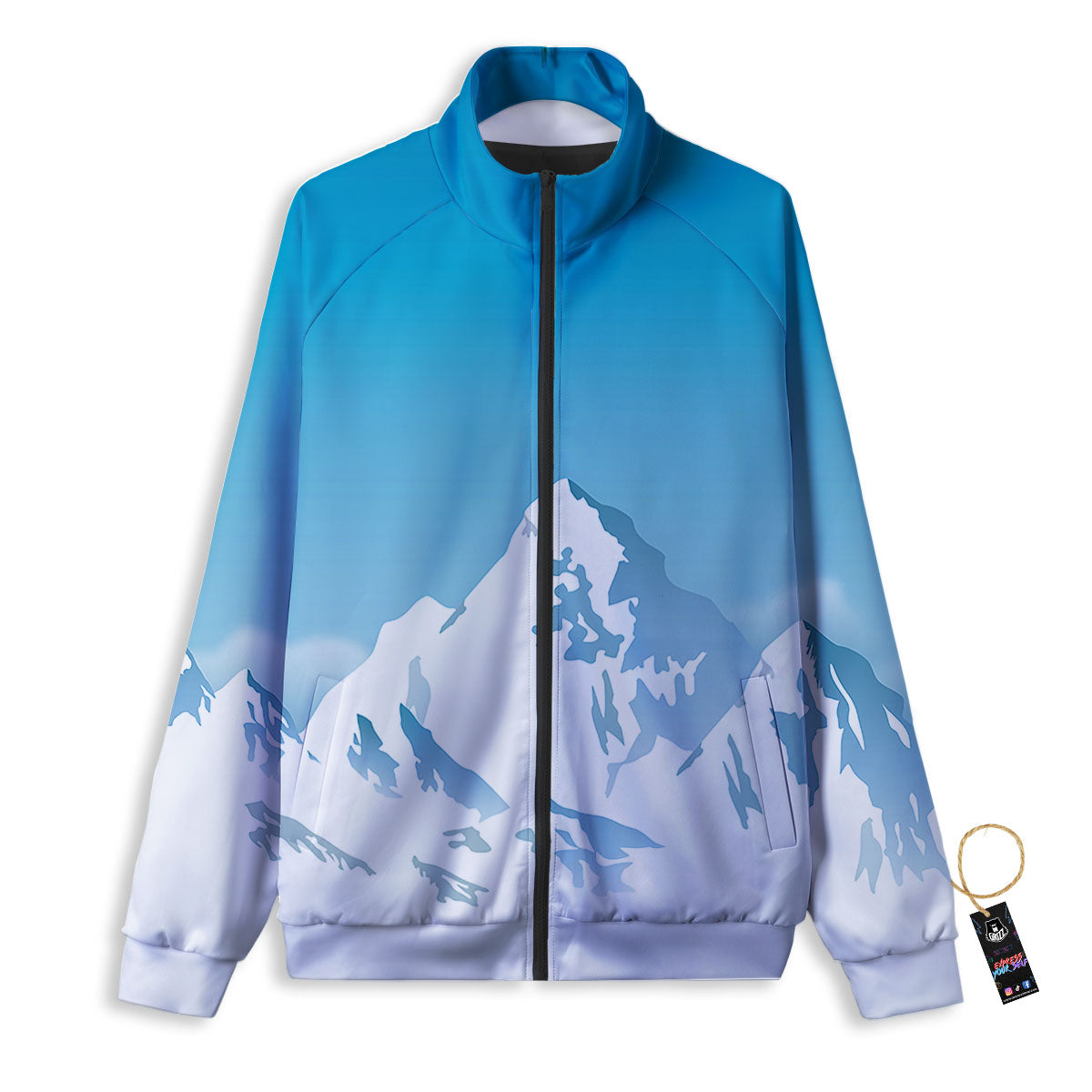 Himalaya Mountain Print Track Jacket-grizzshop