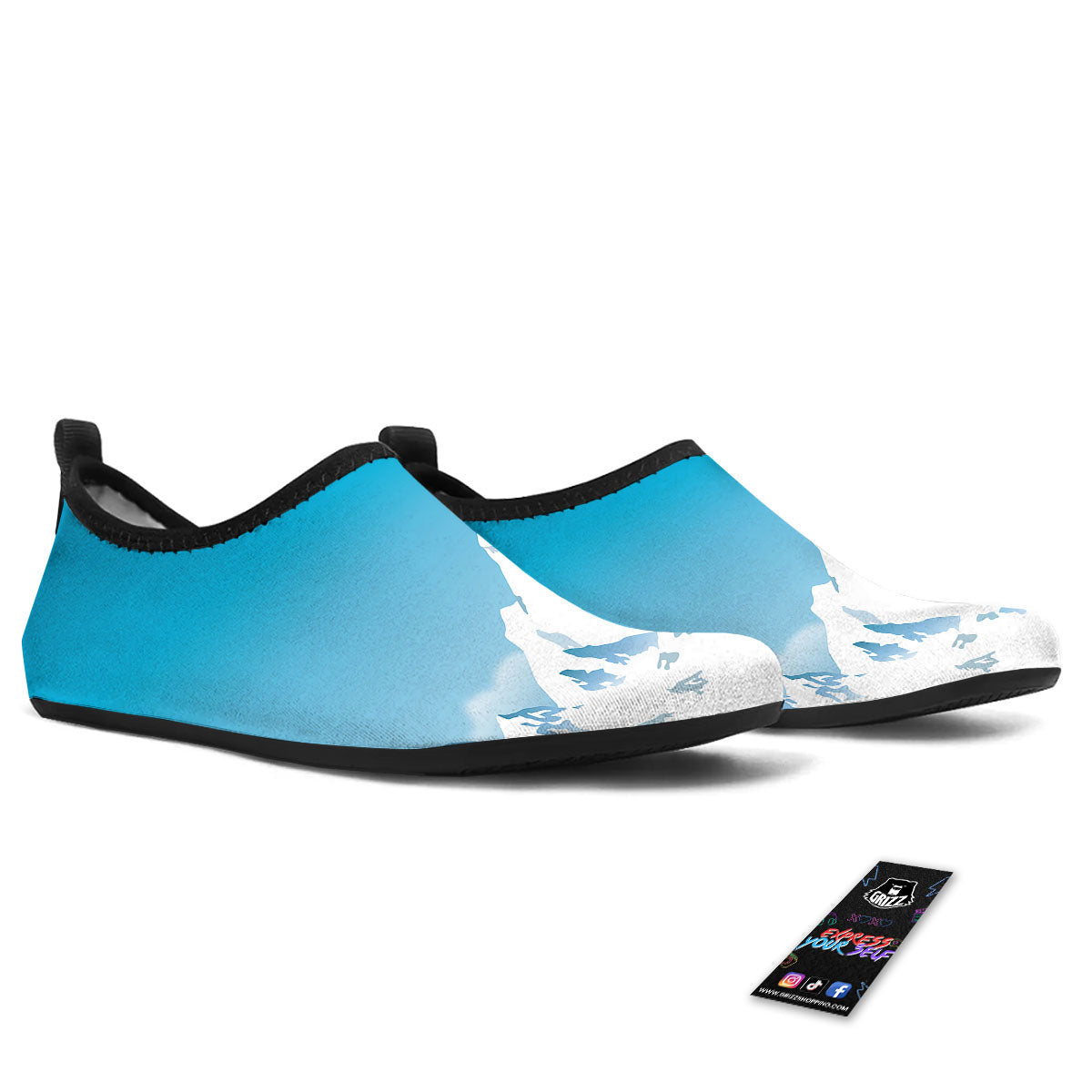 Himalaya Mountain Print Water Shoes-grizzshop