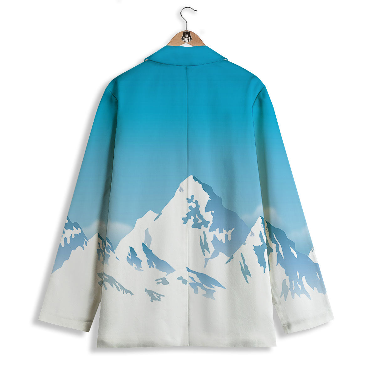 Himalaya Mountain Print Women's Blazer-grizzshop