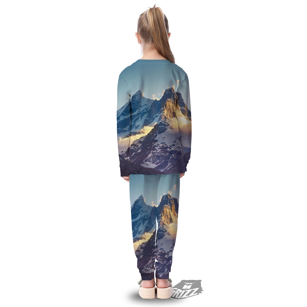 Himalayan Moutain Print Kid's Pajamas-grizzshop