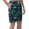 Hiphop Airbrush Print Men's Shorts-grizzshop