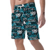 Hiphop Airbrush Print Men's Shorts-grizzshop