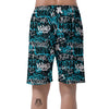 Hiphop Airbrush Print Men's Shorts-grizzshop