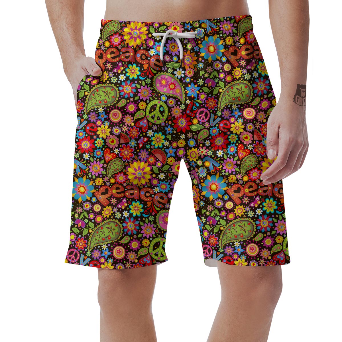 Hippe Peace Men's Shorts-grizzshop