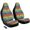 Hippie Drawing Psychedelic Wave Print Pattern Car Seat Covers-grizzshop