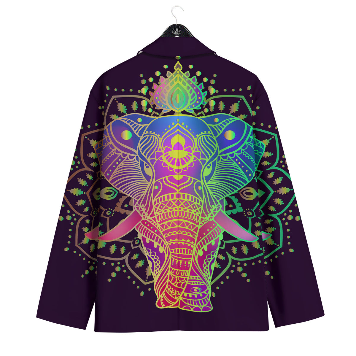 Hippie Elephant Indian Boho Print Men's Sport Coat-grizzshop