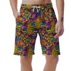 Hippie Flame Psychedelic Trippy Men's Shorts-grizzshop