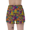 Hippie Flame Psychedelic Trippy Women's Shorts-grizzshop