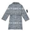 Hippie Graffiti Monochrome Print Pattern Bathrobe-grizzshop