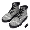 Hippie Graffiti Monochrome Print Pattern Boots-grizzshop