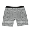 Hippie Graffiti Monochrome Print Pattern Boxer Briefs-grizzshop