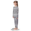 Hippie Graffiti Monochrome Print Pattern Kid's Pajamas-grizzshop