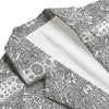 Hippie Graffiti Monochrome Print Pattern Men's Blazer-grizzshop