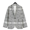 Hippie Graffiti Monochrome Print Pattern Men's Sport Coat-grizzshop