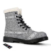 Hippie Graffiti Monochrome Print Pattern Winter Boots-grizzshop