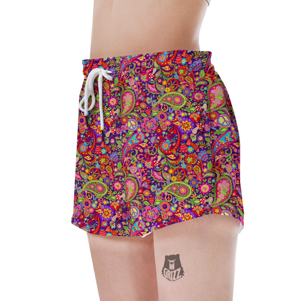 Hippie Paisley Women's Shorts-grizzshop