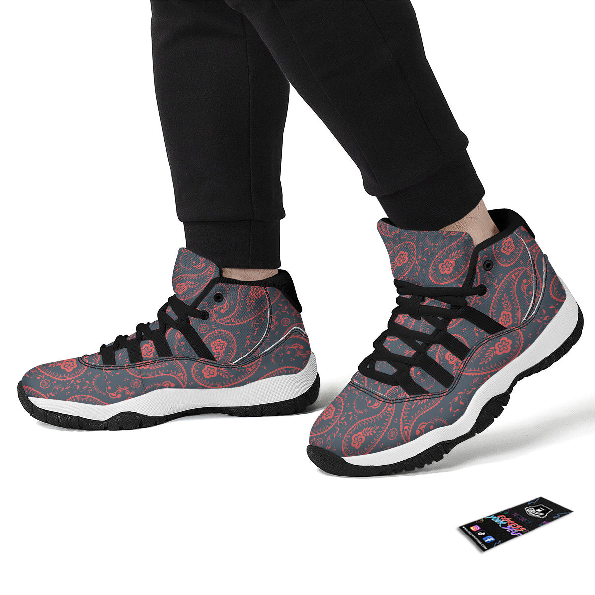 Hippie Peace Symbol And Weed Print Pattern Black Bball Shoes-grizzshop