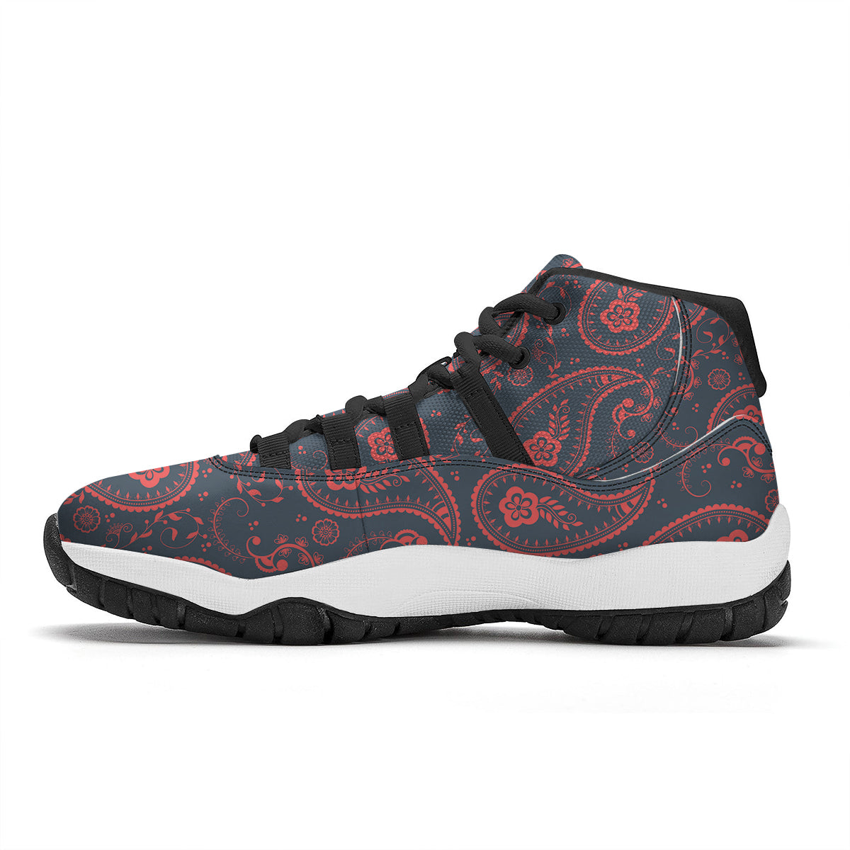 Hippie Peace Symbol And Weed Print Pattern Black Bball Shoes-grizzshop