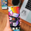 Hippie Plague Doctor Colorful Print Tumbler-grizzshop