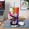 Hippie Plague Doctor Colorful Print Tumbler-grizzshop