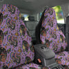 Hippie Retro Funky Women Print Pattern Car Seat Covers-grizzshop