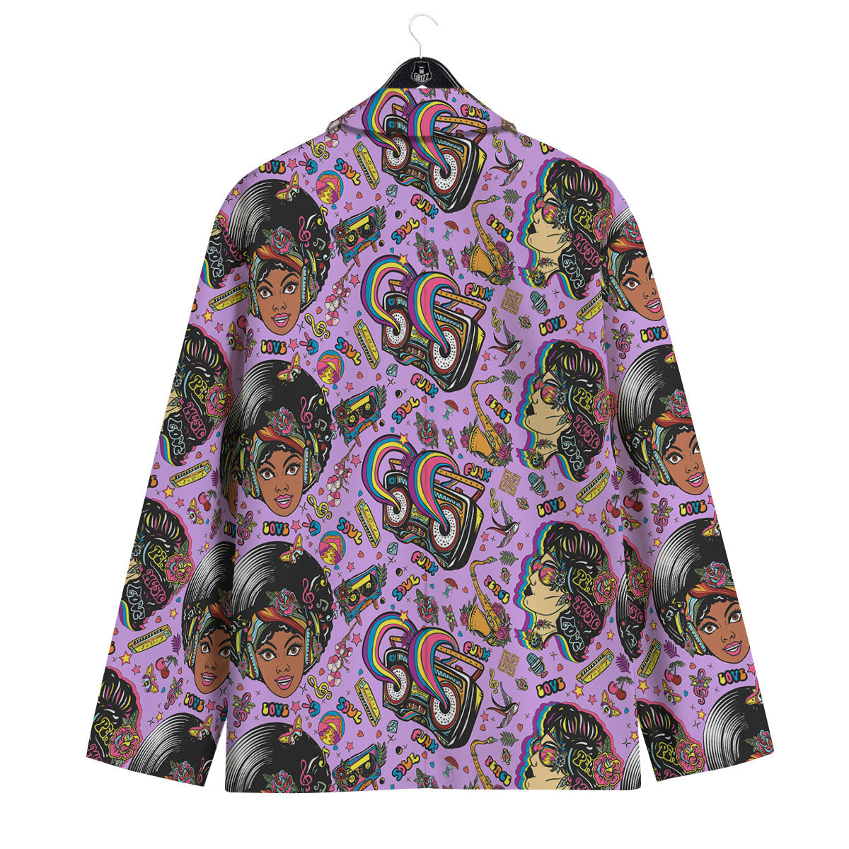 Hippie Retro Funky Women Print Pattern Men's Sport Coat-grizzshop