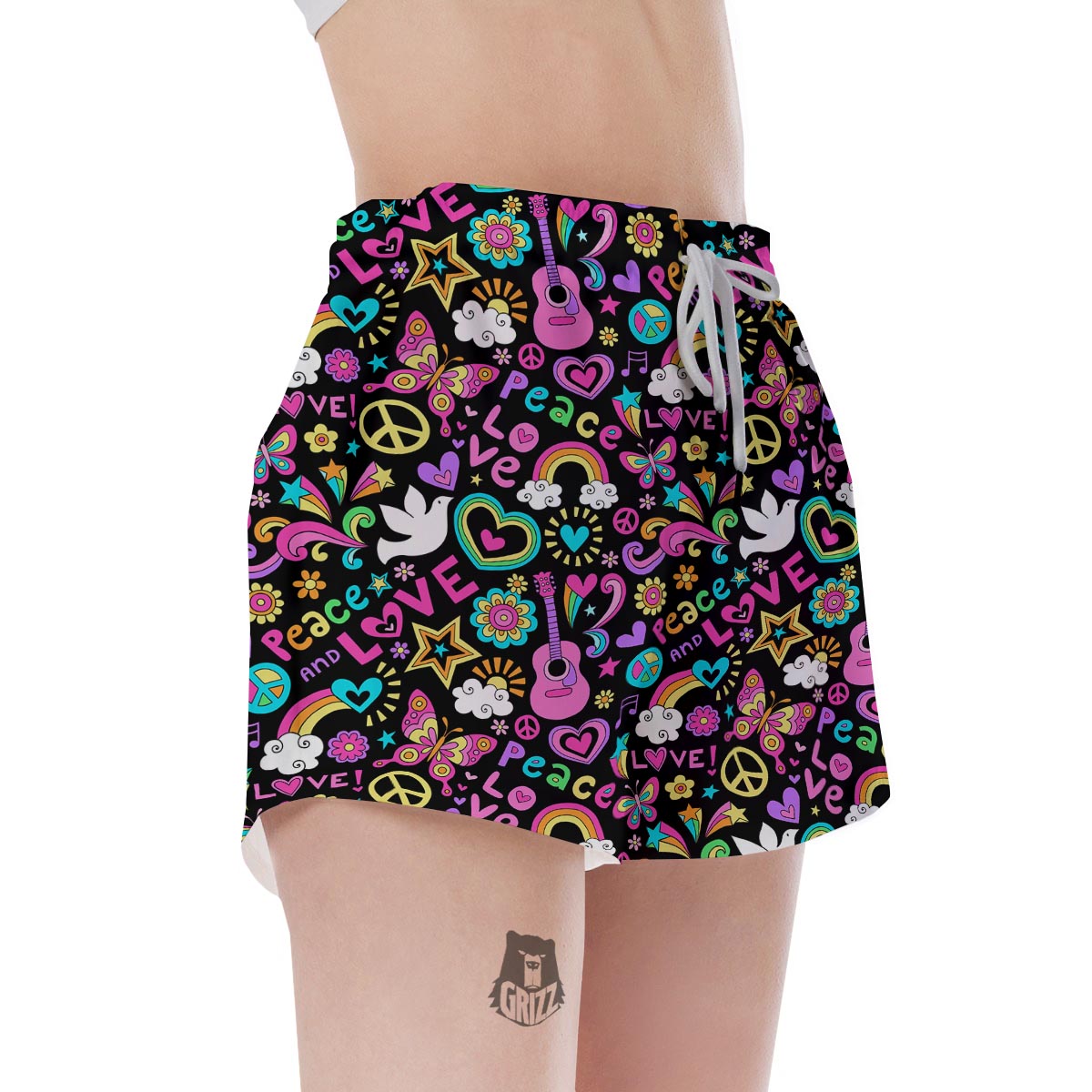 Hippie Retro Women's Shorts-grizzshop